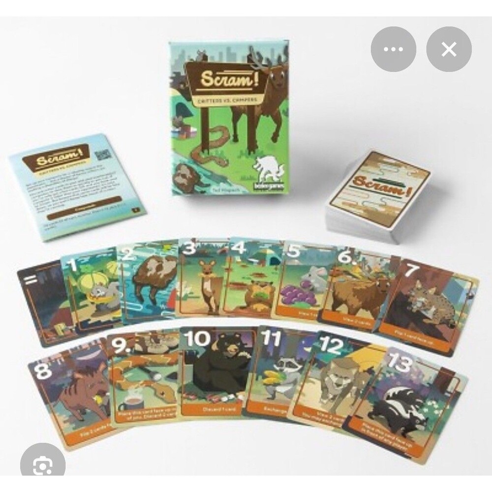 Scram! Bezier Board Game NEW Sealed Card Game Family Fun Quick Play